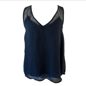 41 Hawthorn Sleeveless Mesh Top Blouse
